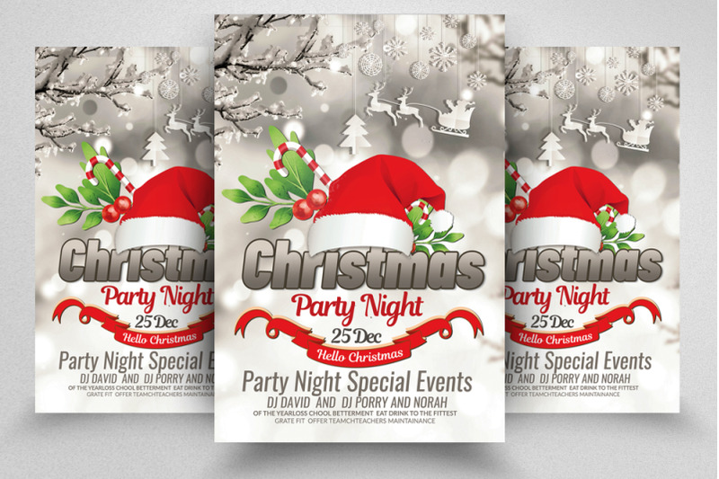 christmas-party-night-flyer