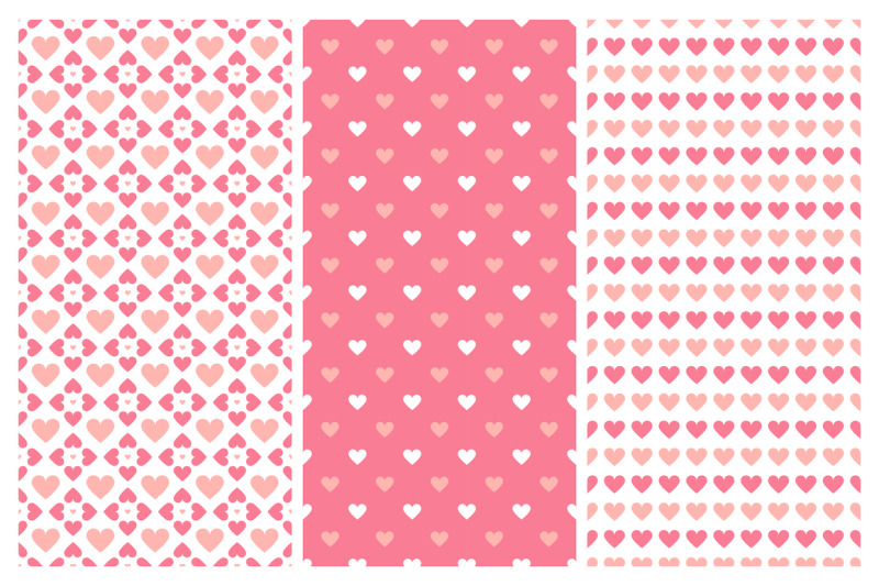 vector-seamless-hearts-patterns