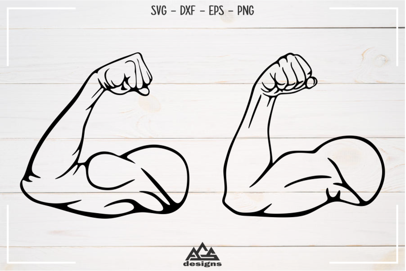 muscle-arm-work-out-svg-design