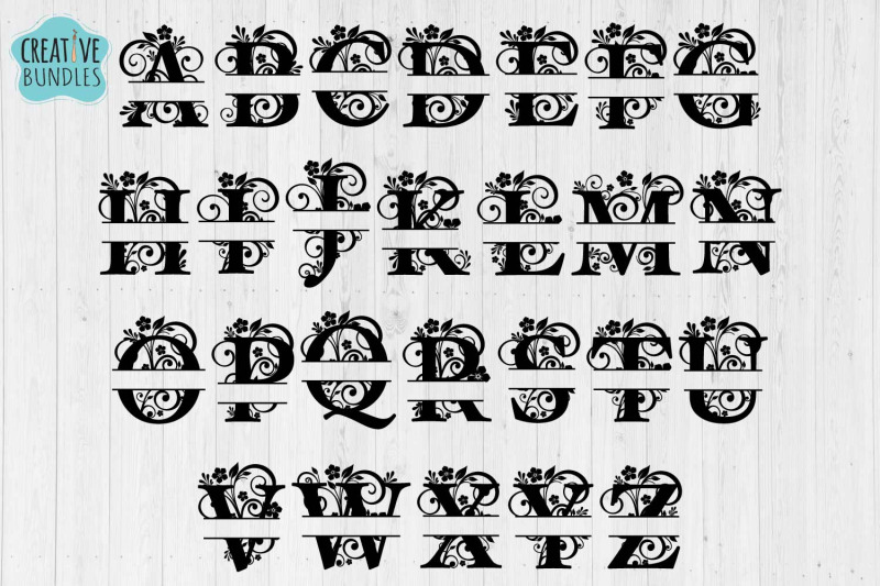 split-monogram-letters