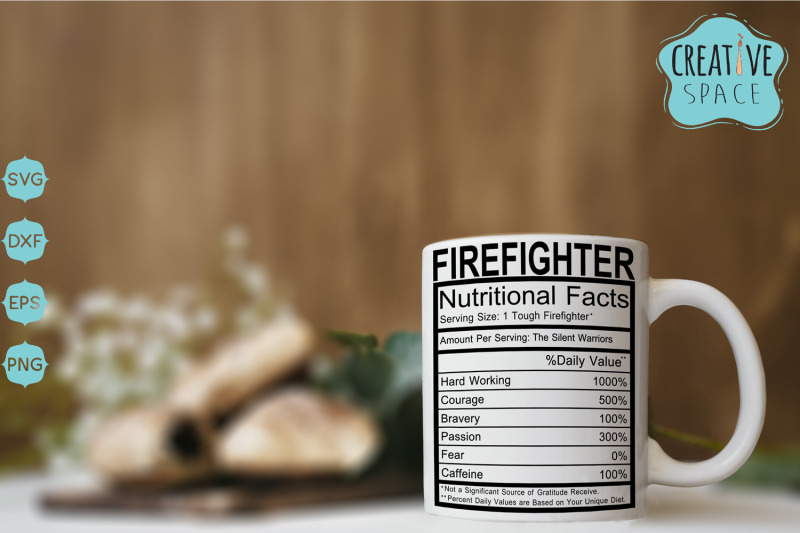 firefighter-nutritional-facts-svg