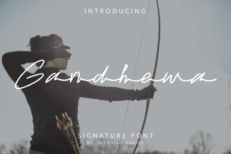 gandhewa-signature-font