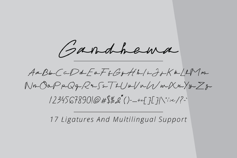 gandhewa-signature-font