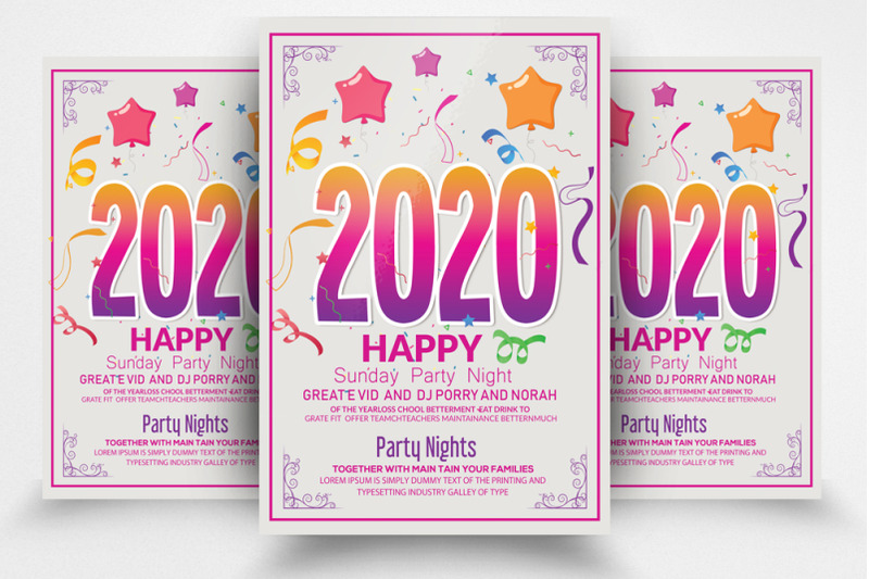 new-year-party-night-flyer-template