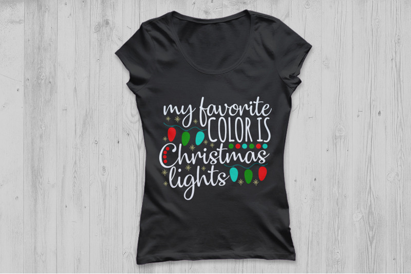 My Favorite Color Is Christmas Lights Svg Christmas Svg Holiday Svg By Cosmosfineart Thehungryjpeg Com