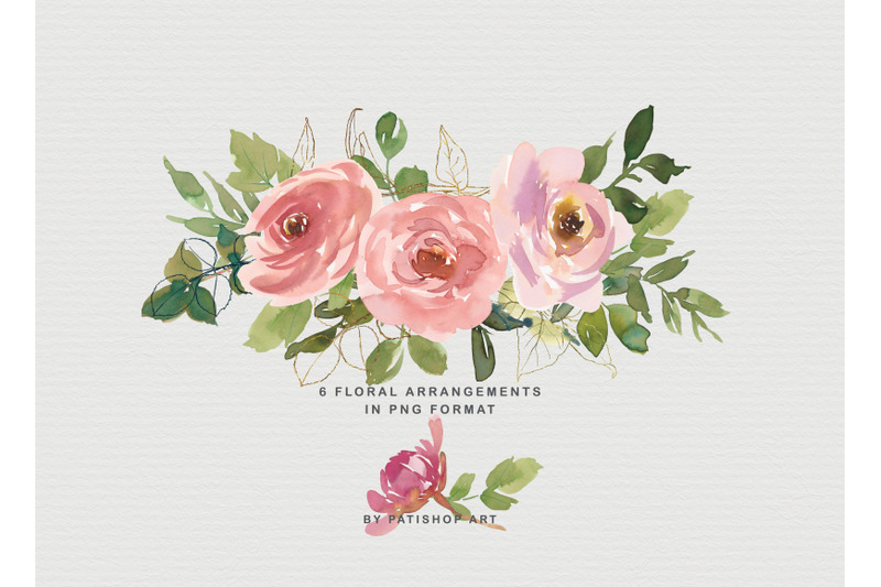 blush-peach-watercolor-floral-clipart-collection