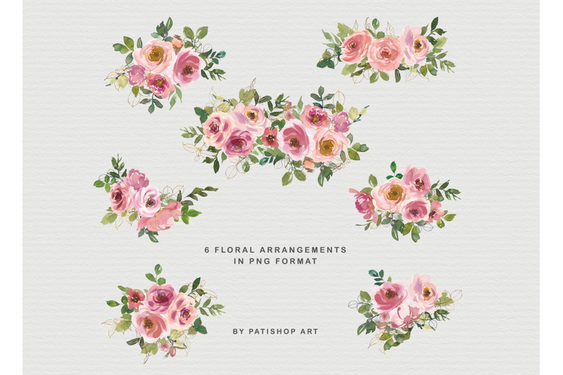 blush-peach-watercolor-floral-clipart-collection
