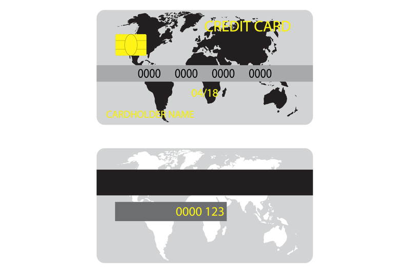 credit-card-with-silhouette-world-map