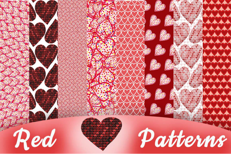 red-hearts-patterns