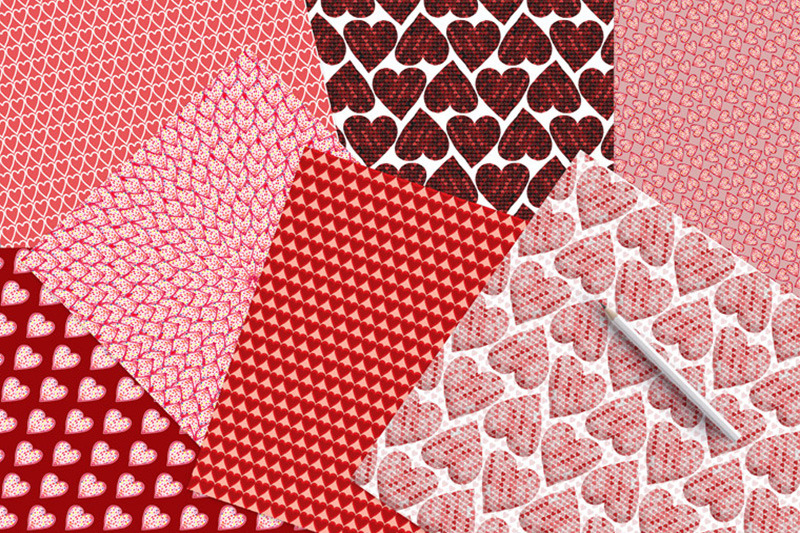 red-hearts-patterns
