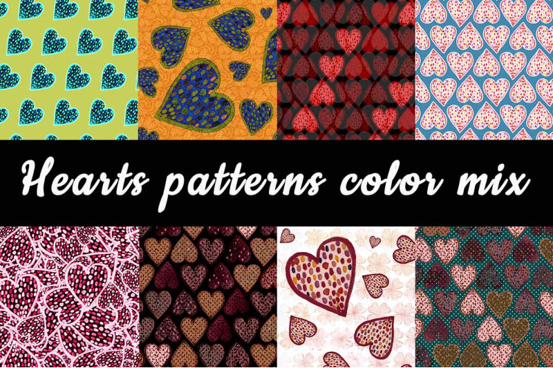 hearts-patterns-color-mix