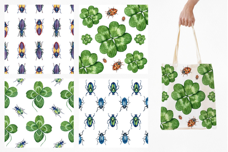 beetles-amp-leaves-watercolor-set-illustrations