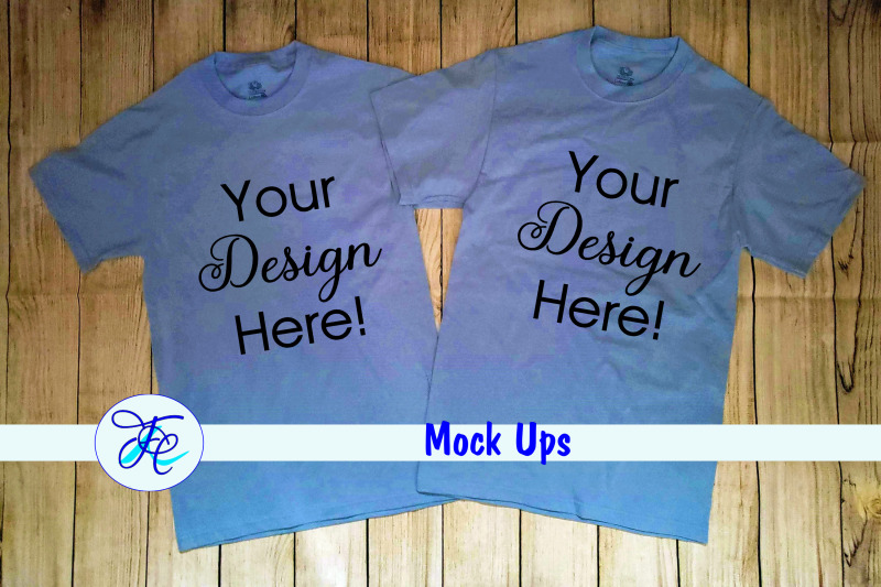 2-blue-shirts-mock-up