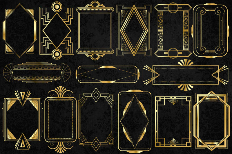 gold-art-deco-frames
