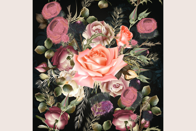 beautiful-pattern-with-roses-in-watercolor-style-vector-illustration