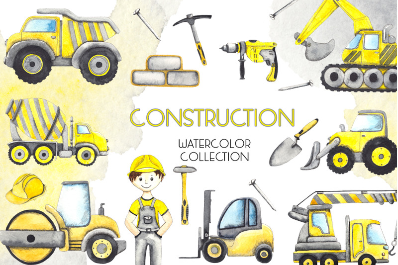 construction-watercolor-collection