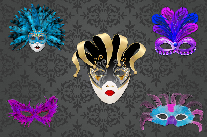 masquerade-masks-clipart-carnival-mask-clipart