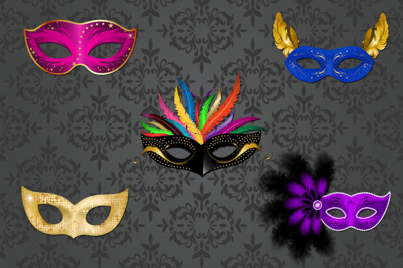 masquerade-masks-clipart-carnival-mask-clipart