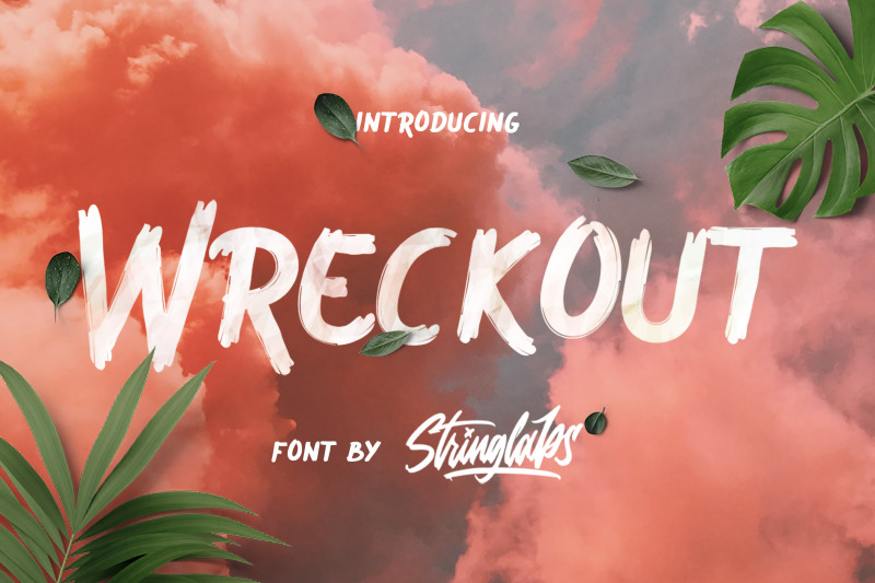 wreckout-decorative-brush-font