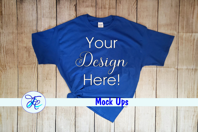 gildan-royal-blue-mock-up-shirts