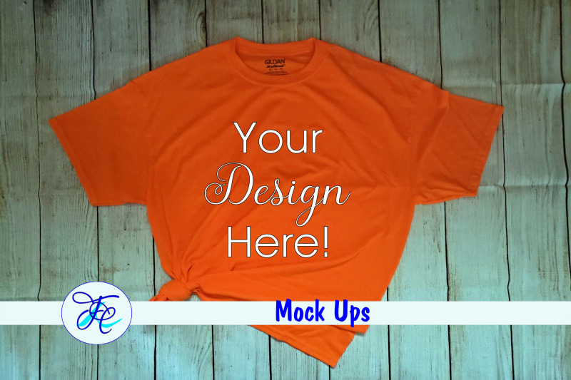 gilden-saftey-orange-mock-up-shirts