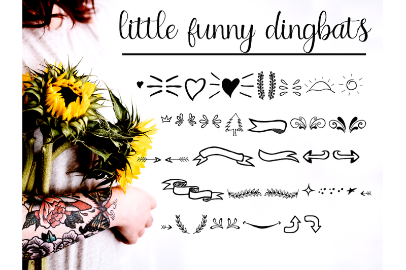 little-funny-font-include-4-font