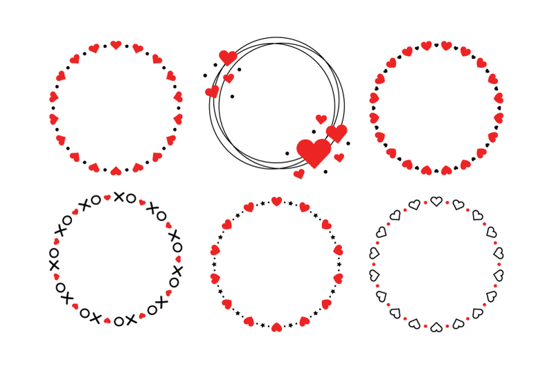 heart-valentine-frame-clip-art-set