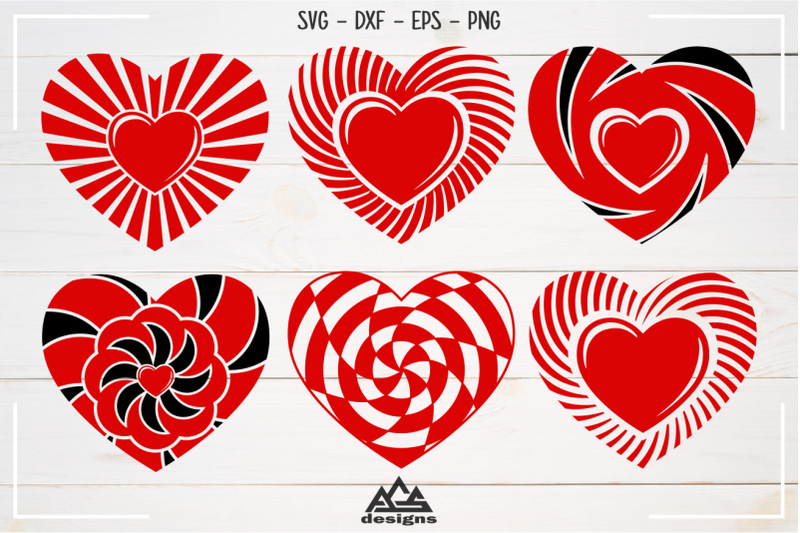 heart-love-shape-valentine-pack-svg-design