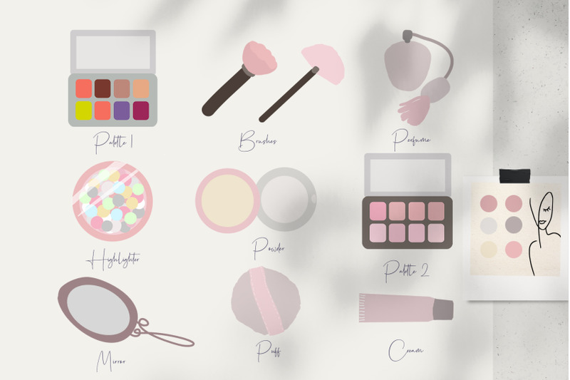 minimalistic-flat-makeup-modern-items