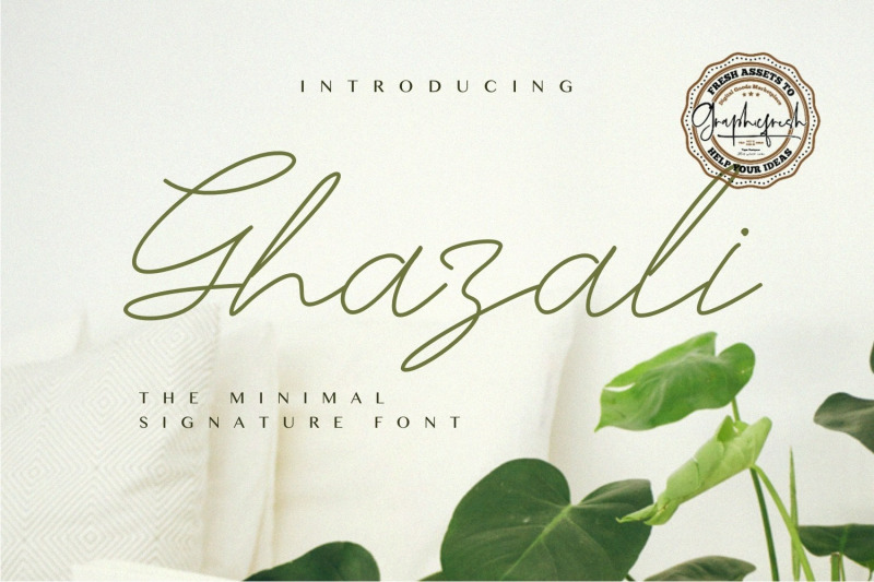 ghazali-the-minimal-signature-font
