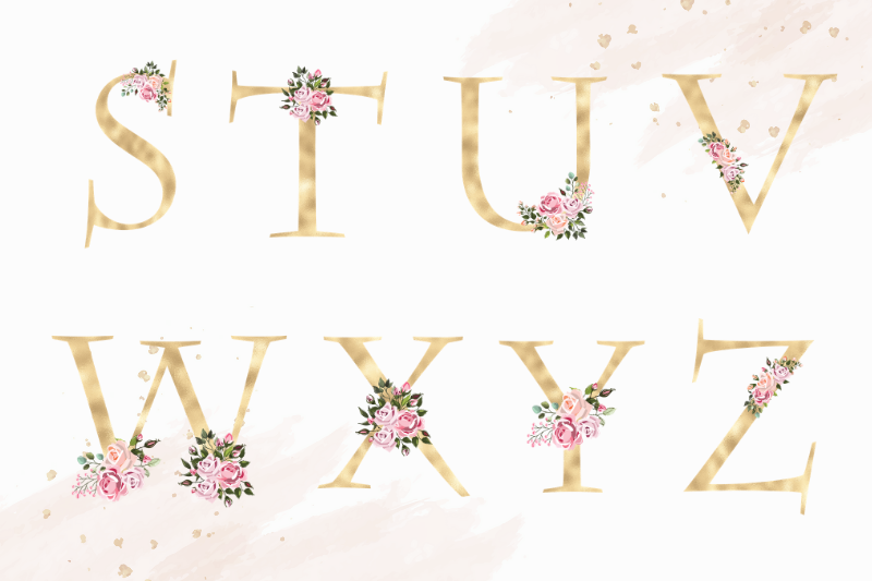 blush-florals-alphabet-gold-foil-alphabet-with-flowers-floral-fonts