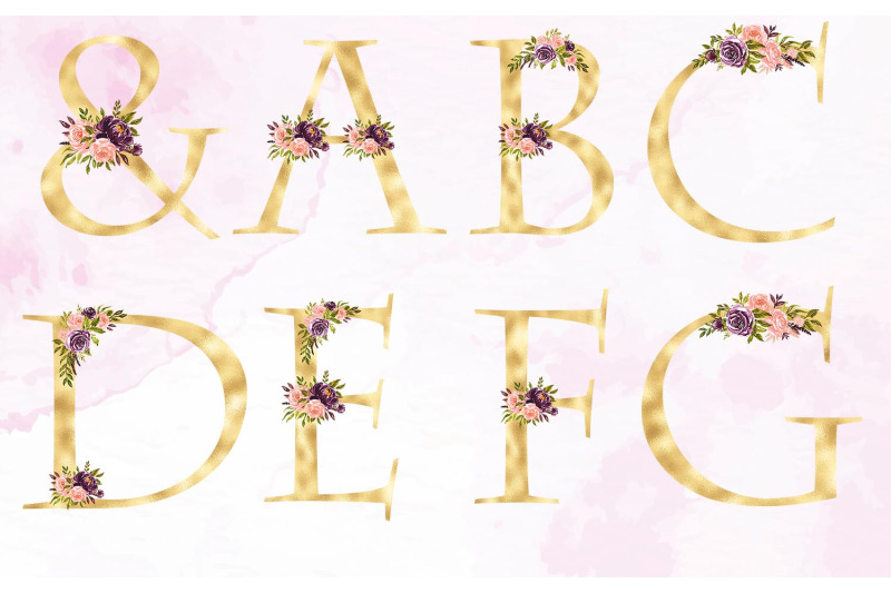 blush-florals-alphabet-gold-foil-alphabet-with-flowers-floral-letter