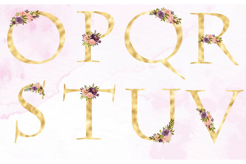 blush-florals-alphabet-gold-foil-alphabet-with-flowers-floral-letter