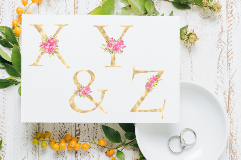 blush-florals-alphabet-gold-foil-alphabet-with-flowers