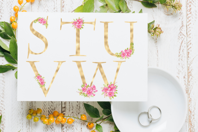 blush-florals-alphabet-gold-foil-alphabet-with-flowers