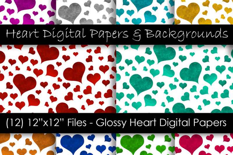 glossy-color-heart-patterns-valentine-039-s-day-hearts