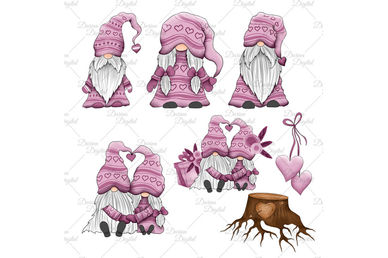 gnomes-in-love-clipart