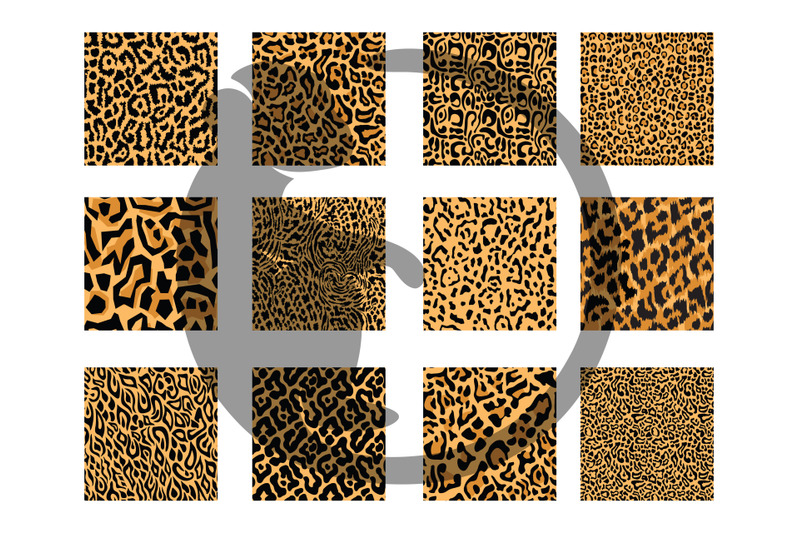 leopard-digital-papers-instant-download-scrapbook-papers