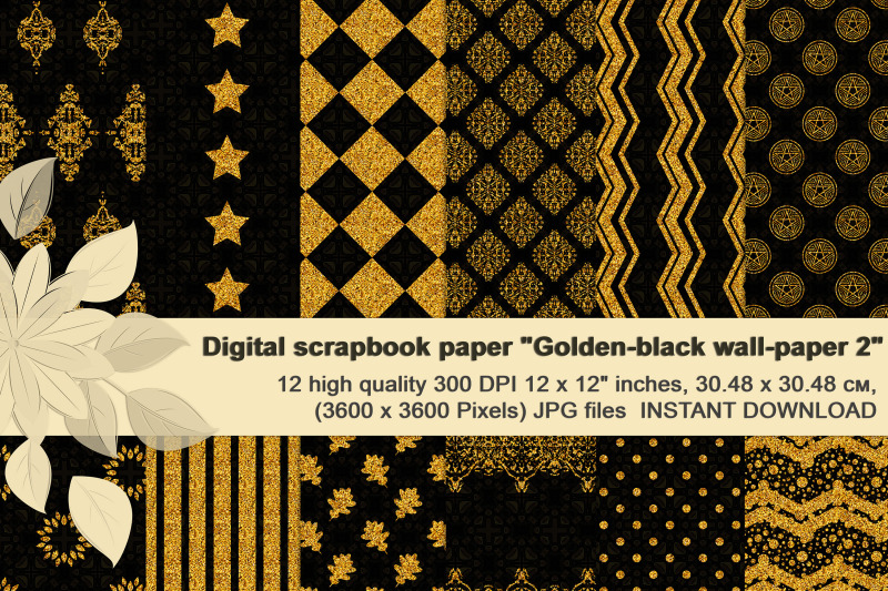 golden-black-glitter-digital-paper