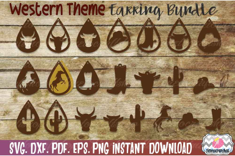 svg-dxf-pdf-png-and-eps-western-earring-template-bundle-cutting-f