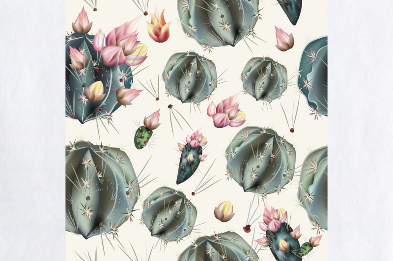 fashion-vector-pattern-with-green-bloom-cactus-plants