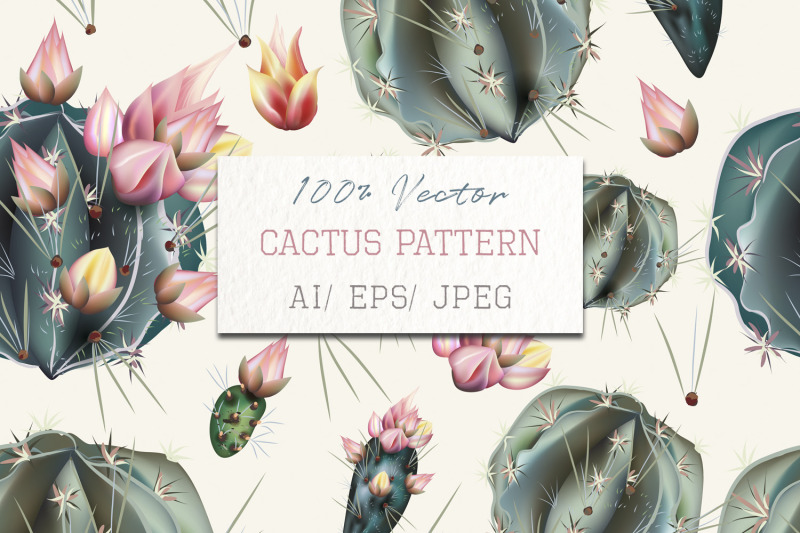 fashion-vector-pattern-with-green-bloom-cactus-plants
