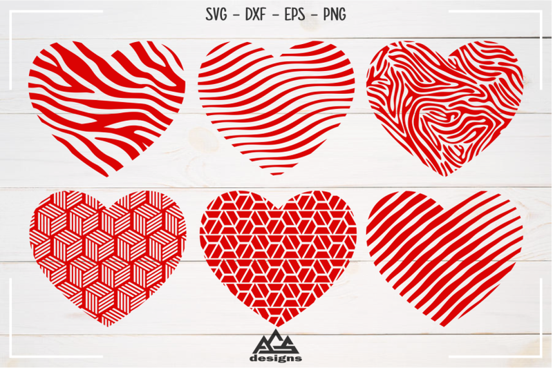 Download Love Heart Pattern Valentine Svg Design By AgsDesign ...