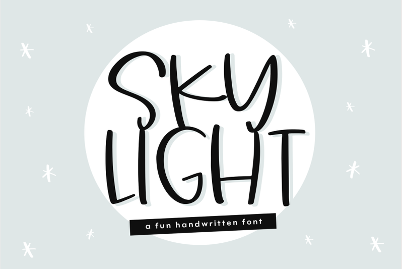 sky-light-a-cute-and-quirky-handwritten-font
