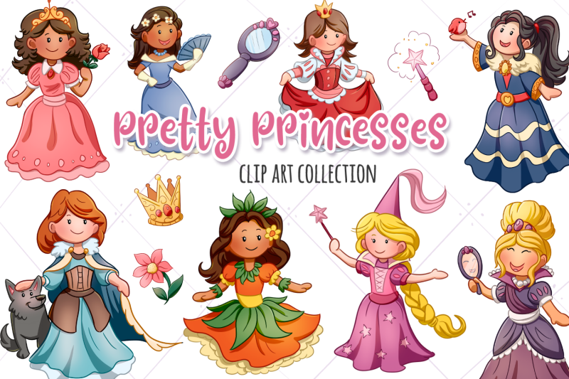 pretty-princess-clip-art-collection