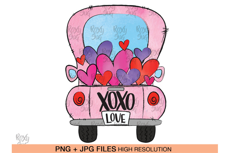 valentine-truck-png-valentines-day-png-xoxo