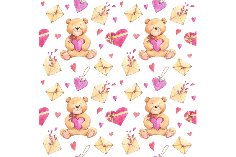 love-seamless-pattern-with-teddy-bears-hearts-letter-envelopes