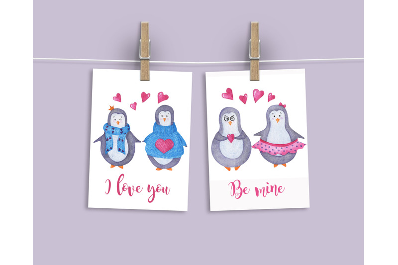 penguin-set-for-valentine-039-s-day