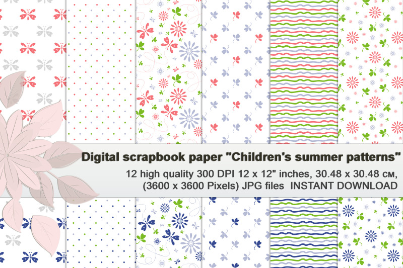 summer-patterns-pink-blue-and-green-digital-paper