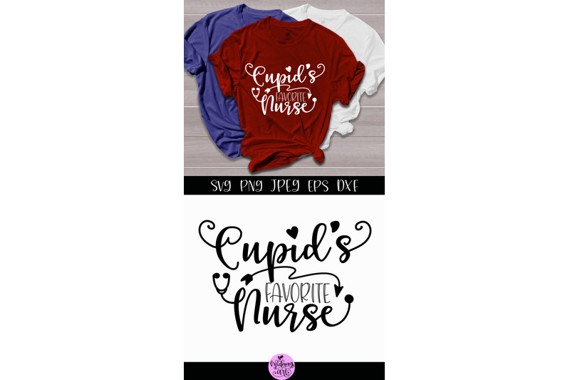 Download Cupid's favorite nurse svg, nurse valentine svg By ...